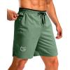 imageG Gradual Mens Running Athletic Shorts with Zipper Pocket 5 7 Lightweight Quick Dry Gym Workout Shorts for Tennis ActiveJasmine Green