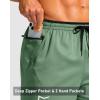 imageG Gradual Mens Running Athletic Shorts with Zipper Pocket 5 7 Lightweight Quick Dry Gym Workout Shorts for Tennis ActiveJasmine Green
