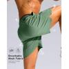 imageG Gradual Mens Running Athletic Shorts with Zipper Pocket 5 7 Lightweight Quick Dry Gym Workout Shorts for Tennis ActiveJasmine Green