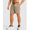 imageG Gradual Mens Running Athletic Shorts with Zipper Pocket 5 7 Lightweight Quick Dry Gym Workout Shorts for Tennis ActiveKhaki
