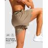 imageG Gradual Mens Running Athletic Shorts with Zipper Pocket 5 7 Lightweight Quick Dry Gym Workout Shorts for Tennis ActiveKhaki