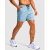 imageG Gradual Mens Running Athletic Shorts with Zipper Pocket 5 7 Lightweight Quick Dry Gym Workout Shorts for Tennis ActiveLight Blue