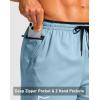imageG Gradual Mens Running Athletic Shorts with Zipper Pocket 5 7 Lightweight Quick Dry Gym Workout Shorts for Tennis ActiveLight Blue