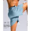 imageG Gradual Mens Running Athletic Shorts with Zipper Pocket 5 7 Lightweight Quick Dry Gym Workout Shorts for Tennis ActiveLight Blue