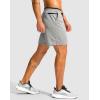 imageG Gradual Mens Running Athletic Shorts with Zipper Pocket 5 7 Lightweight Quick Dry Gym Workout Shorts for Tennis ActiveLlight Grey
