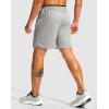 imageG Gradual Mens Running Athletic Shorts with Zipper Pocket 5 7 Lightweight Quick Dry Gym Workout Shorts for Tennis ActiveLlight Grey