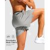 imageG Gradual Mens Running Athletic Shorts with Zipper Pocket 5 7 Lightweight Quick Dry Gym Workout Shorts for Tennis ActiveLlight Grey