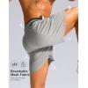 imageG Gradual Mens Running Athletic Shorts with Zipper Pocket 5 7 Lightweight Quick Dry Gym Workout Shorts for Tennis ActiveLlight Grey