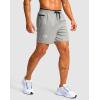 imageG Gradual Mens Running Athletic Shorts with Zipper Pocket 5 7 Lightweight Quick Dry Gym Workout Shorts for Tennis ActiveLlight Grey