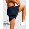 imageG Gradual Mens Running Athletic Shorts with Zipper Pocket 5 7 Lightweight Quick Dry Gym Workout Shorts for Tennis ActiveNavy