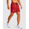 imageG Gradual Mens Running Athletic Shorts with Zipper Pocket 5 7 Lightweight Quick Dry Gym Workout Shorts for Tennis ActiveRed