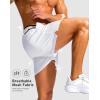imageG Gradual Mens Running Athletic Shorts with Zipper Pocket 5 7 Lightweight Quick Dry Gym Workout Shorts for Tennis ActiveWhite