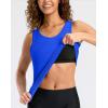 imageG Gradual Tankini Tops for Women High Neck Swimsuits Swim Top Modest Bathing Suit Swimwear Tank Top only No BottomBlue