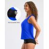 imageG Gradual Tankini Tops for Women High Neck Swimsuits Swim Top Modest Bathing Suit Swimwear Tank Top only No BottomBlue