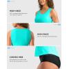 imageG Gradual Tankini Tops for Women High Neck Swimsuits Swim Top Modest Bathing Suit Swimwear Tank Top only No BottomCyan