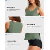 imageG Gradual Tankini Tops for Women High Neck Swimsuits Swim Top Modest Bathing Suit Swimwear Tank Top only No BottomSage