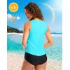 imageG Gradual Tankini Tops for Women High Neck Swimsuits Swim Top Modest Bathing Suit Swimwear Tank Top only No BottomSky Blue