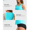 imageG Gradual Tankini Tops for Women High Neck Swimsuits Swim Top Modest Bathing Suit Swimwear Tank Top only No BottomSky Blue