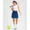 imageG Gradual Womens 18 Golf Skorts Skirts with 3 Pockets High Waisted Athletic Skorts for Women Stretchy Tennis SkirtsBlue
