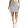 imageG Gradual Womens 18 Golf Skorts Skirts with 3 Pockets High Waisted Athletic Skorts for Women Stretchy Tennis SkirtsGrey