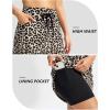 imageG Gradual Womens 18 Golf Skorts Skirts with 3 Pockets High Waisted Athletic Skorts for Women Stretchy Tennis SkirtsLeopard