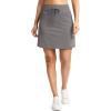 imageG Gradual Womens 18 Golf Skorts Skirts with 3 Pockets High Waisted Athletic Skorts for Women Stretchy Tennis SkirtsLight Grey
