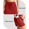imageG Gradual Womens 18 Golf Skorts Skirts with 3 Pockets High Waisted Athletic Skorts for Women Stretchy Tennis SkirtsPower Red