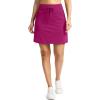 imageG Gradual Womens 18 Golf Skorts Skirts with 3 Pockets High Waisted Athletic Skorts for Women Stretchy Tennis SkirtsRose Red