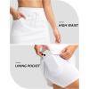 imageG Gradual Womens 18 Golf Skorts Skirts with 3 Pockets High Waisted Athletic Skorts for Women Stretchy Tennis SkirtsWhite