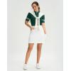 imageG Gradual Womens 18 Golf Skorts Skirts with 3 Pockets High Waisted Athletic Skorts for Women Stretchy Tennis SkirtsWhite