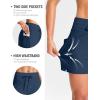 imageG Gradual Womens 4 High Waisted Swim Board Shorts with Pockets Quick Dry Swimming Swimsuit Bathing Suit Bottoms for WomenDark Blue