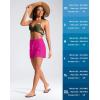 imageG Gradual Womens 4 High Waisted Swim Board Shorts with Pockets Quick Dry Swimming Swimsuit Bathing Suit Bottoms for WomenHot Pink