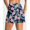 imageG Gradual Womens 4 High Waisted Swim Board Shorts with Pockets Quick Dry Swimming Swimsuit Bathing Suit Bottoms for WomenNavy Flower