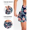 imageG Gradual Womens 4 High Waisted Swim Board Shorts with Pockets Quick Dry Swimming Swimsuit Bathing Suit Bottoms for WomenNavy Flower