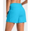 imageG Gradual Womens 4 High Waisted Swim Board Shorts with Pockets Quick Dry Swimming Swimsuit Bathing Suit Bottoms for WomenSky Blue
