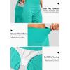 imageG Gradual Womens 5 High Waisted Swim Board Shorts with Phone Pockets UPF 50 Quick Dry Beach Shorts for Women with LinerCyan