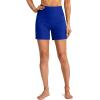imageG Gradual Womens 5 High Waisted Swim Board Shorts with Phone Pockets UPF 50 Quick Dry Beach Shorts for Women with LinerDazzling Blue