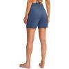 imageG Gradual Womens 5 High Waisted Swim Board Shorts with Phone Pockets UPF 50 Quick Dry Beach Shorts for Women with LinerDusty Blue