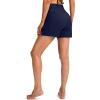 imageG Gradual Womens 5 High Waisted Swim Board Shorts with Phone Pockets UPF 50 Quick Dry Beach Shorts for Women with LinerNavy