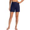 imageG Gradual Womens 5 High Waisted Swim Board Shorts with Phone Pockets UPF 50 Quick Dry Beach Shorts for Women with LinerNavy