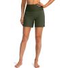 imageG Gradual Womens 5 High Waisted Swim Board Shorts with Phone Pockets UPF 50 Quick Dry Beach Shorts for Women with LinerOlive