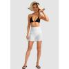 imageG Gradual Womens 5 High Waisted Swim Board Shorts with Phone Pockets UPF 50 Quick Dry Beach Shorts for Women with LinerWhite