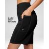 imageG Gradual Womens 79 Bermuda Long Shorts with Pockets High Waisted Athletic Knee Length Shorts for Women WalkingBlack