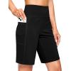 imageG Gradual Womens 79 Bermuda Long Shorts with Pockets High Waisted Athletic Knee Length Shorts for Women WalkingBlack