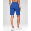 imageG Gradual Womens 79 Bermuda Long Shorts with Pockets High Waisted Athletic Knee Length Shorts for Women WalkingBlue