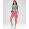imageG Gradual Womens 79 Bermuda Long Shorts with Pockets High Waisted Athletic Knee Length Shorts for Women WalkingBriar Rose