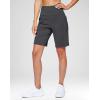 imageG Gradual Womens 79 Bermuda Long Shorts with Pockets High Waisted Athletic Knee Length Shorts for Women WalkingDark Grey