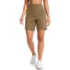 imageG Gradual Womens 79 Bermuda Long Shorts with Pockets High Waisted Athletic Knee Length Shorts for Women WalkingDark Khaki