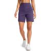 imageG Gradual Womens 79 Bermuda Long Shorts with Pockets High Waisted Athletic Knee Length Shorts for Women WalkingDark Purple