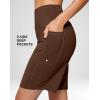 imageG Gradual Womens 79 Bermuda Long Shorts with Pockets High Waisted Athletic Knee Length Shorts for Women WalkingEspresso